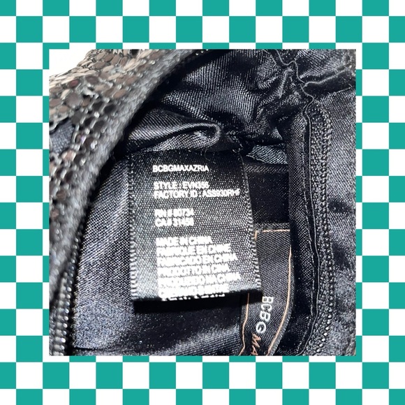 BCBG MAXAZARIA Black Metallic Evening Bag - Picture 9 of 10